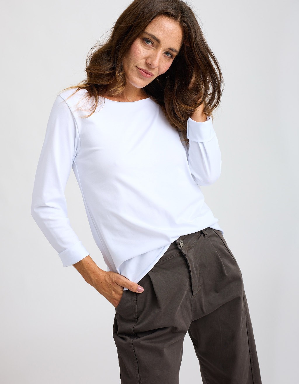 Maglia Cotone Slim Taglio Laser