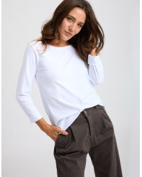 Maglia Cotone Slim Taglio Laser