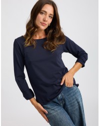 Maglia Cotone Slim Taglio Laser
