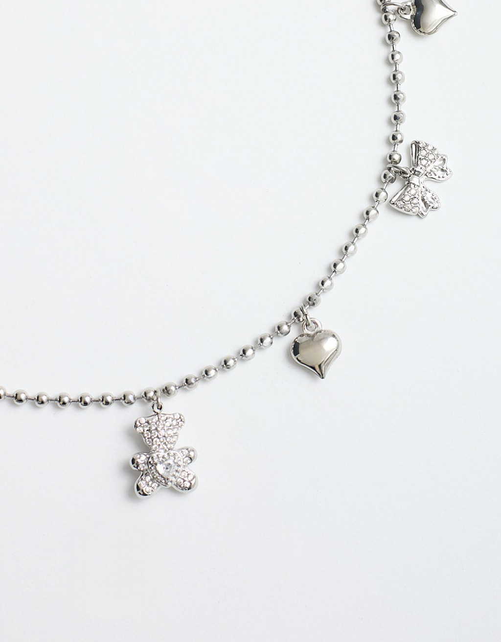Collana Girocollo Pendenti Orsetto Fiocco
