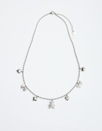 Collana Girocollo Pendenti Orsetto Fiocco