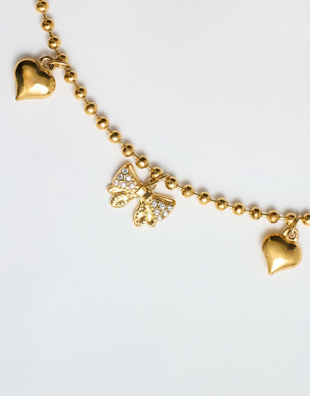 Collana Girocollo Pendenti Orsetto Fiocco