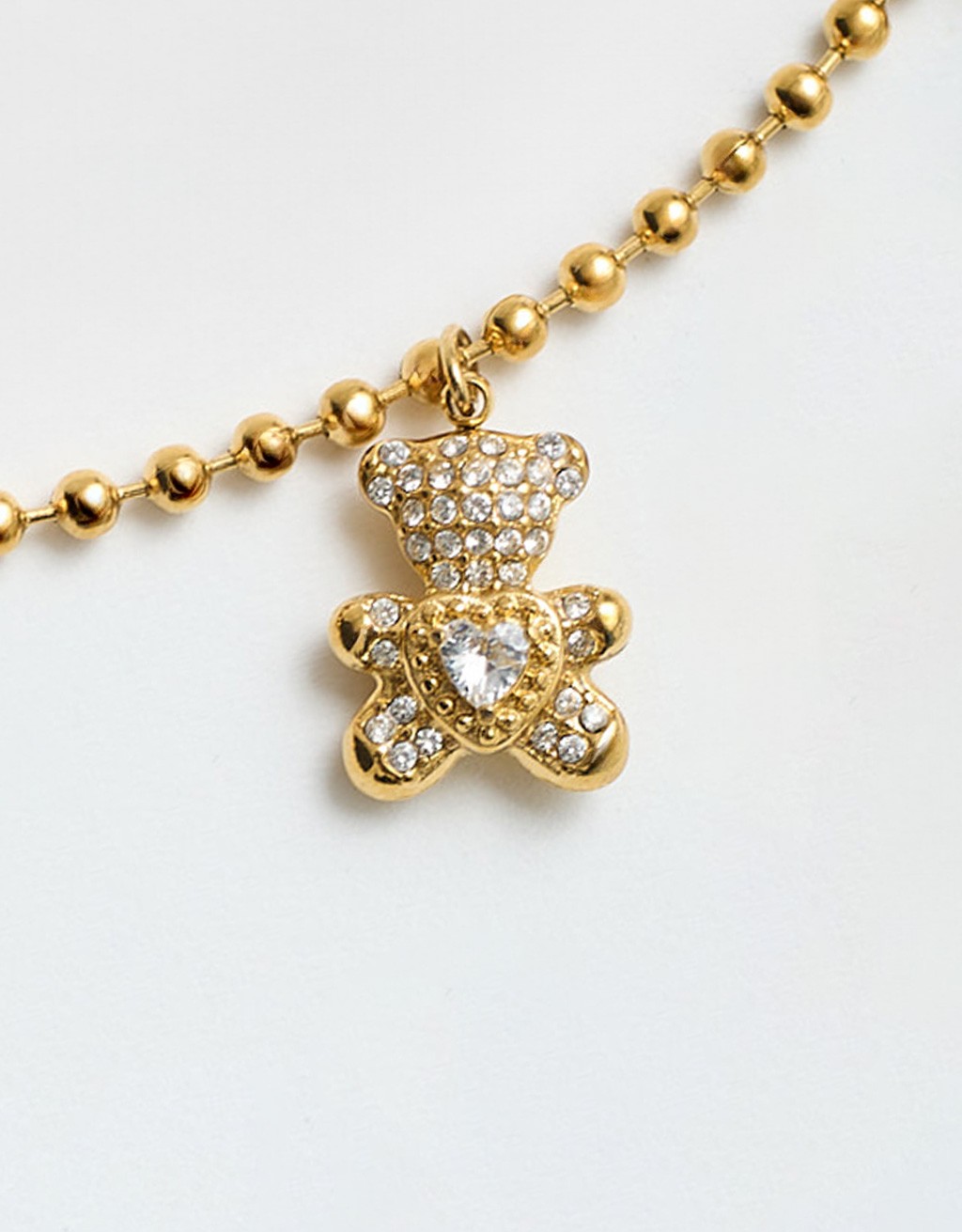 Collana Girocollo Pendenti Orsetto Fiocco