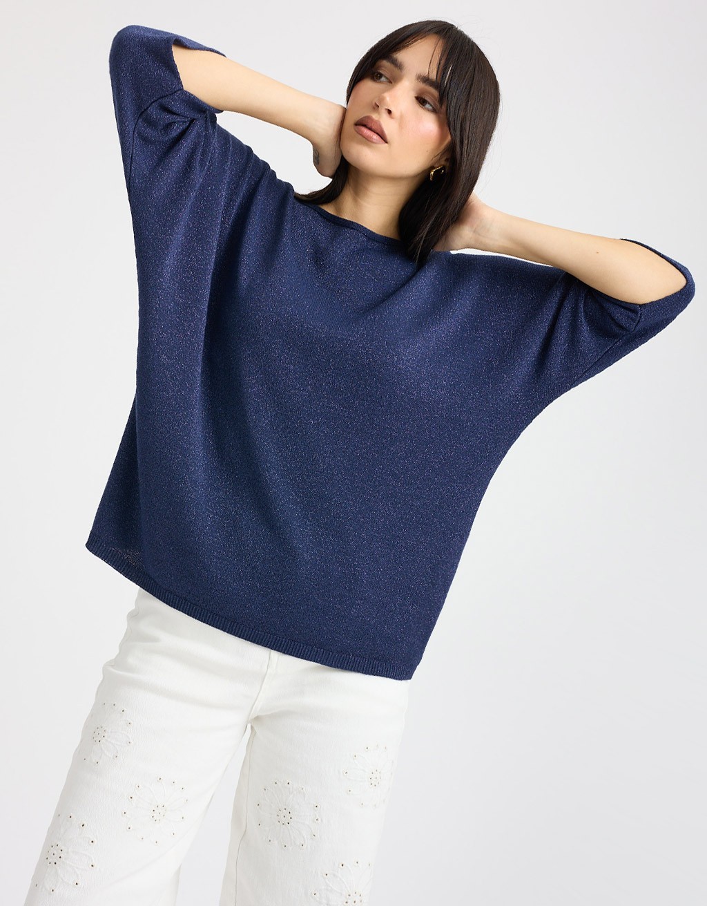Maglioncino Over Filo Lurex