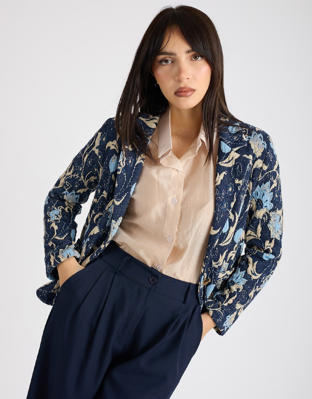 Giacca Jaquard Fantasia Lurex