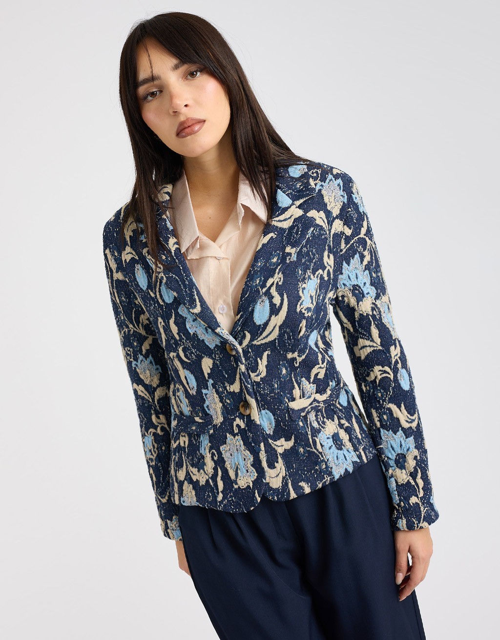 Giacca Jaquard Fantasia Lurex
