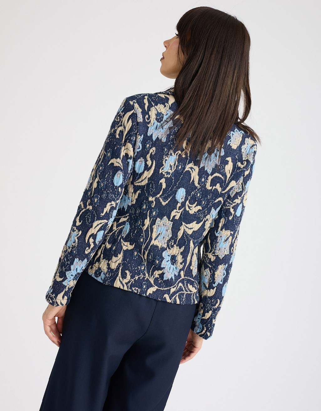 Giacca Jaquard Fantasia Lurex