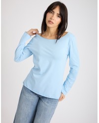 Maglia Cotone Slim Taglio Laser