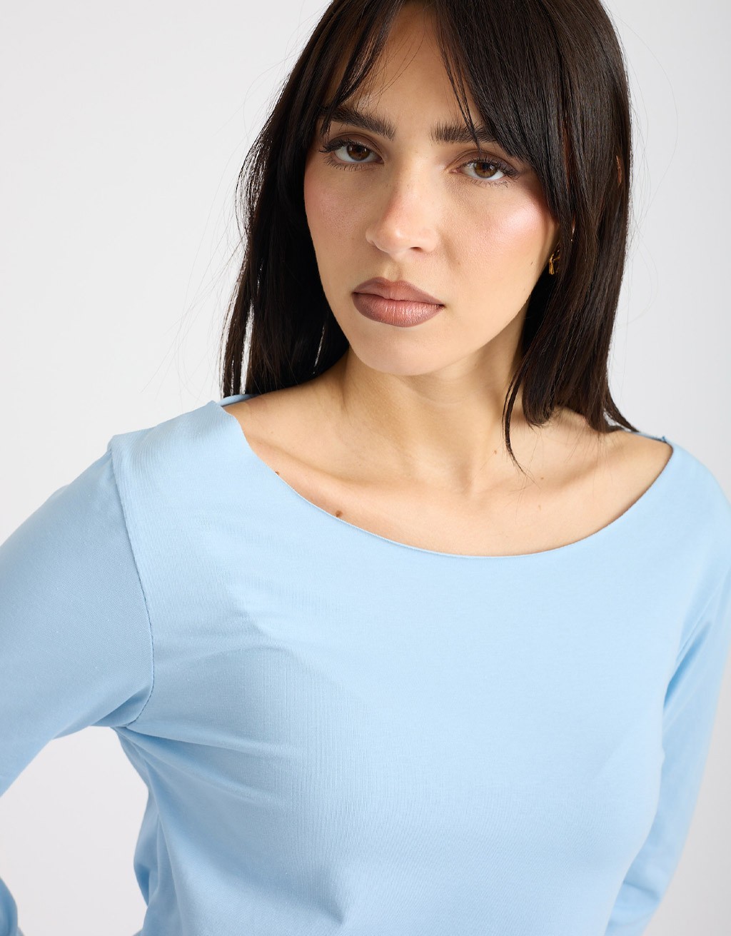 Maglia Cotone Slim Taglio Laser