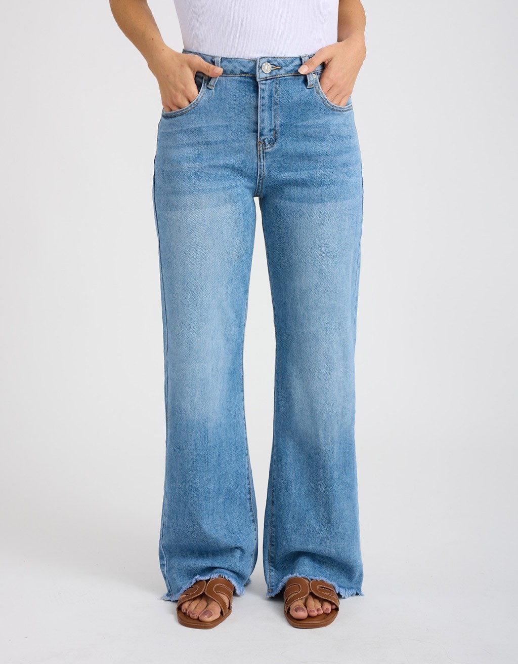 Jeans Wide Sfrangiato