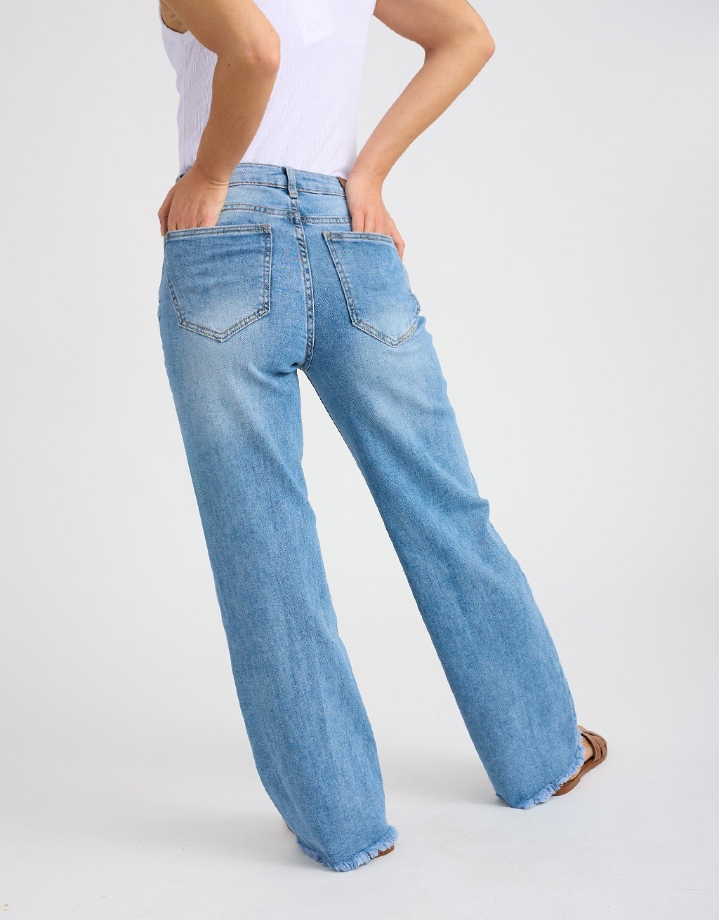 Jeans Wide Sfrangiato