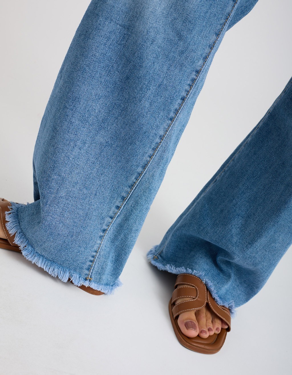 Jeans Wide Sfrangiato