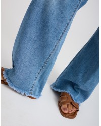 Jeans Wide Sfrangiato
