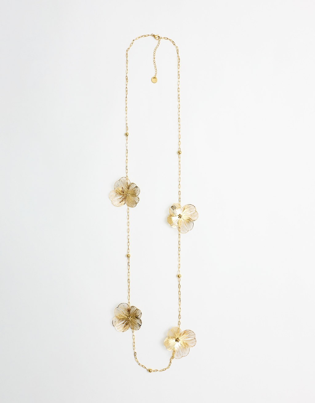 Collana Acciaio Fiori
