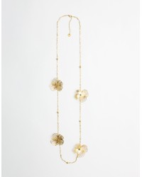 Collana Acciaio Fiori
