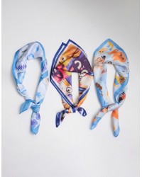 Set Tre Foulard Animali