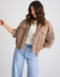 Giacca Bomber Crop