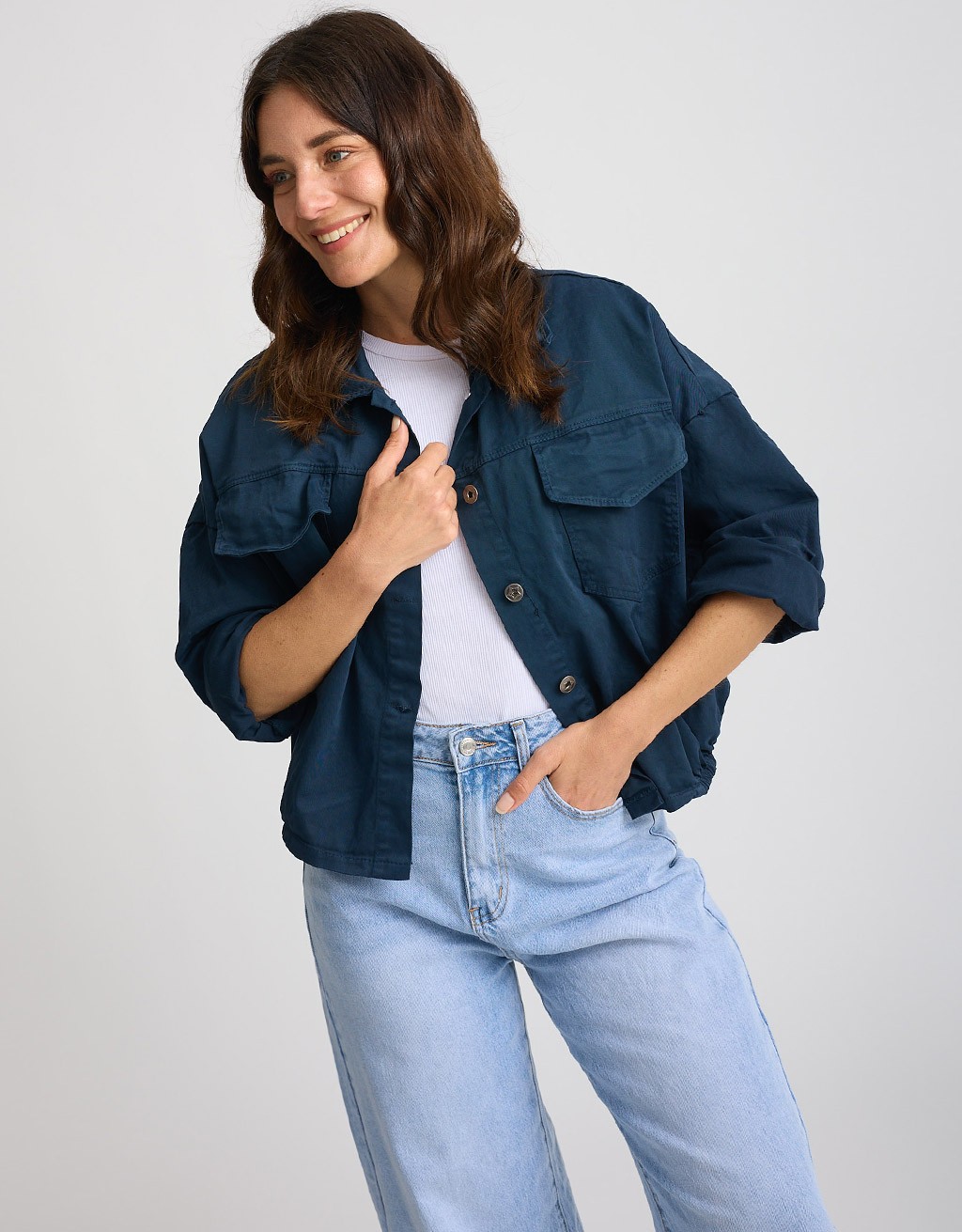 Giacca Bomber Crop