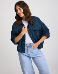 Giacca Bomber Crop