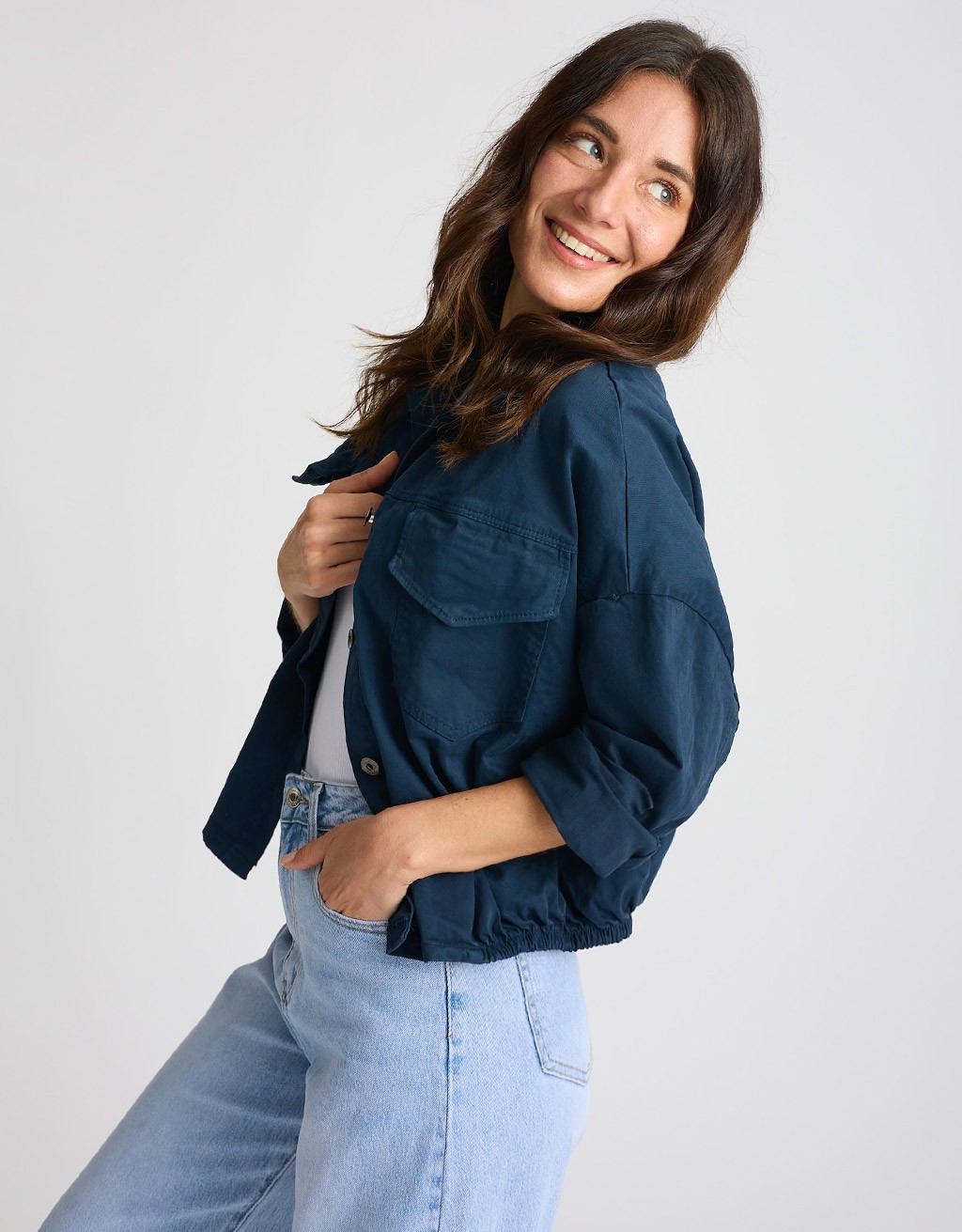 Giacca Bomber Crop