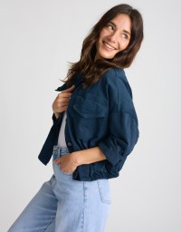 Giacca Bomber Crop
