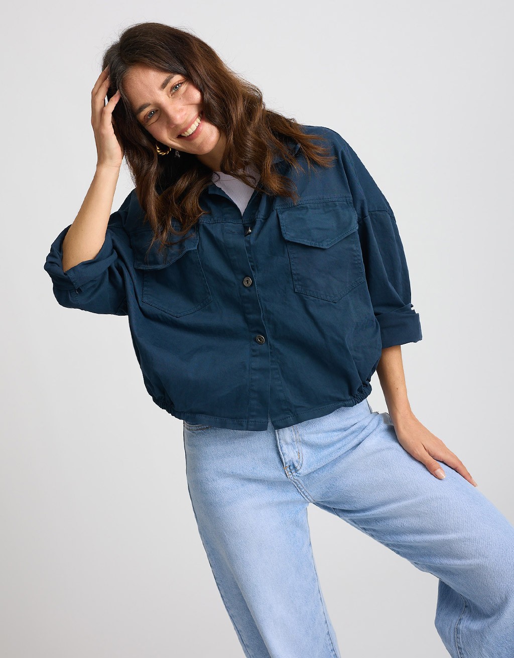 Giacca Bomber Crop