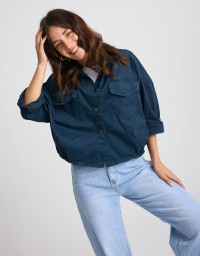 Giacca Bomber Crop