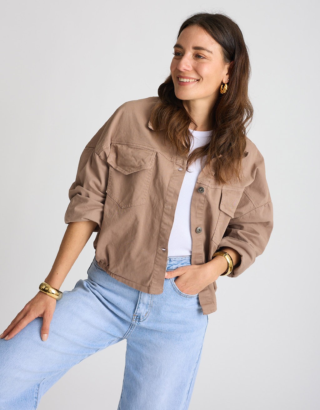 Giacca Bomber Crop