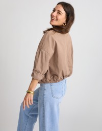 Giacca Bomber Crop