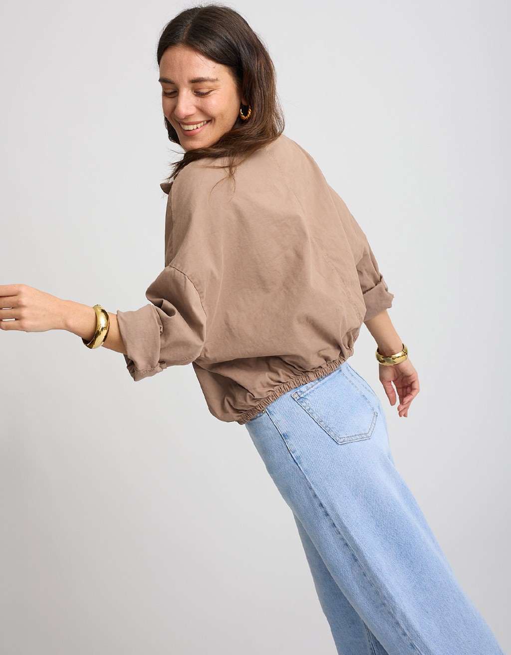 Giacca Bomber Crop