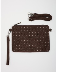 Pochette da Polso e Tracolla Tessuto Effetto Dainetto