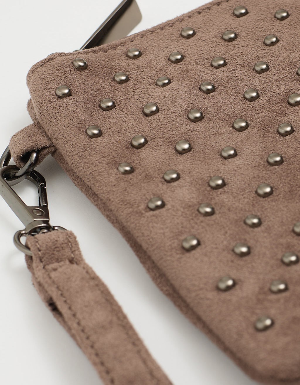 Pochette da Polso e Tracolla Tessuto Effetto Dainetto