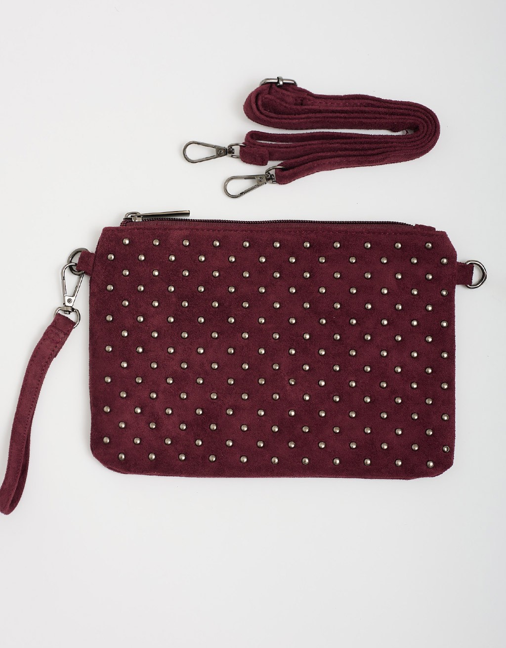 Pochette da Polso e Tracolla Tessuto Effetto Dainetto