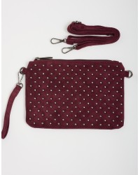 Pochette da Polso e Tracolla Tessuto Effetto Dainetto