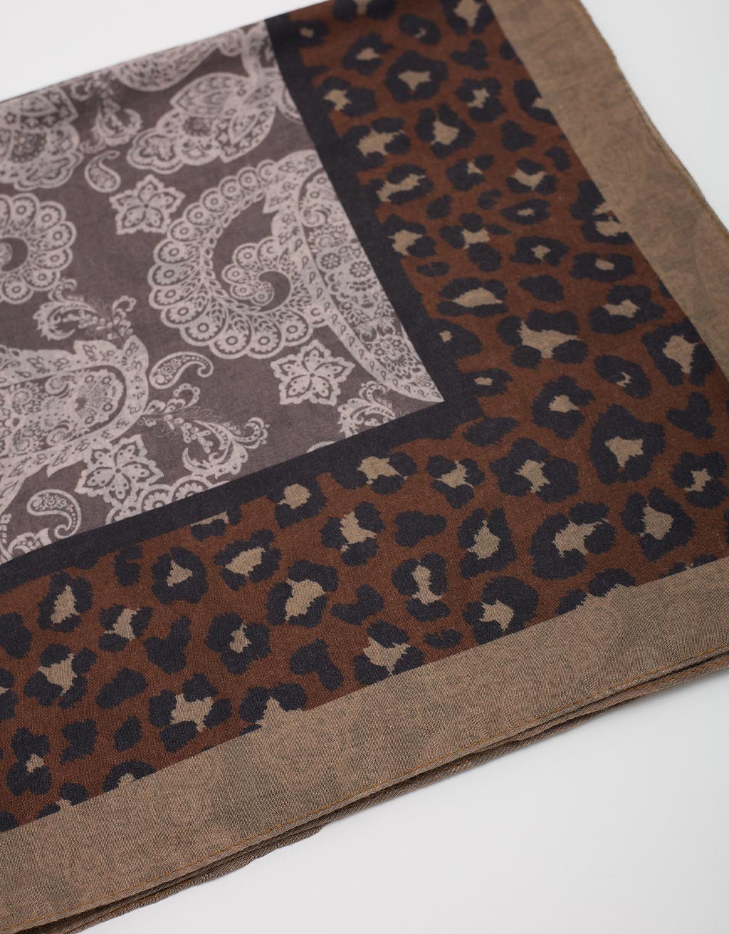 Sciarpina Paisley & Leopardato