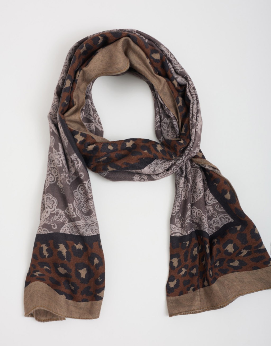 Sciarpina Paisley & Leopardato