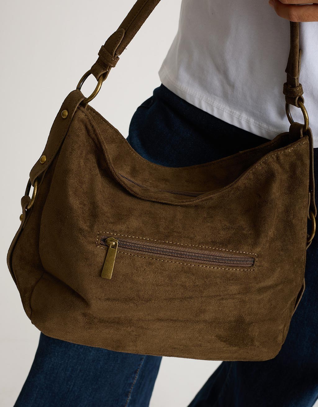 Borsa Hobo tessuto Effetto Dainetto