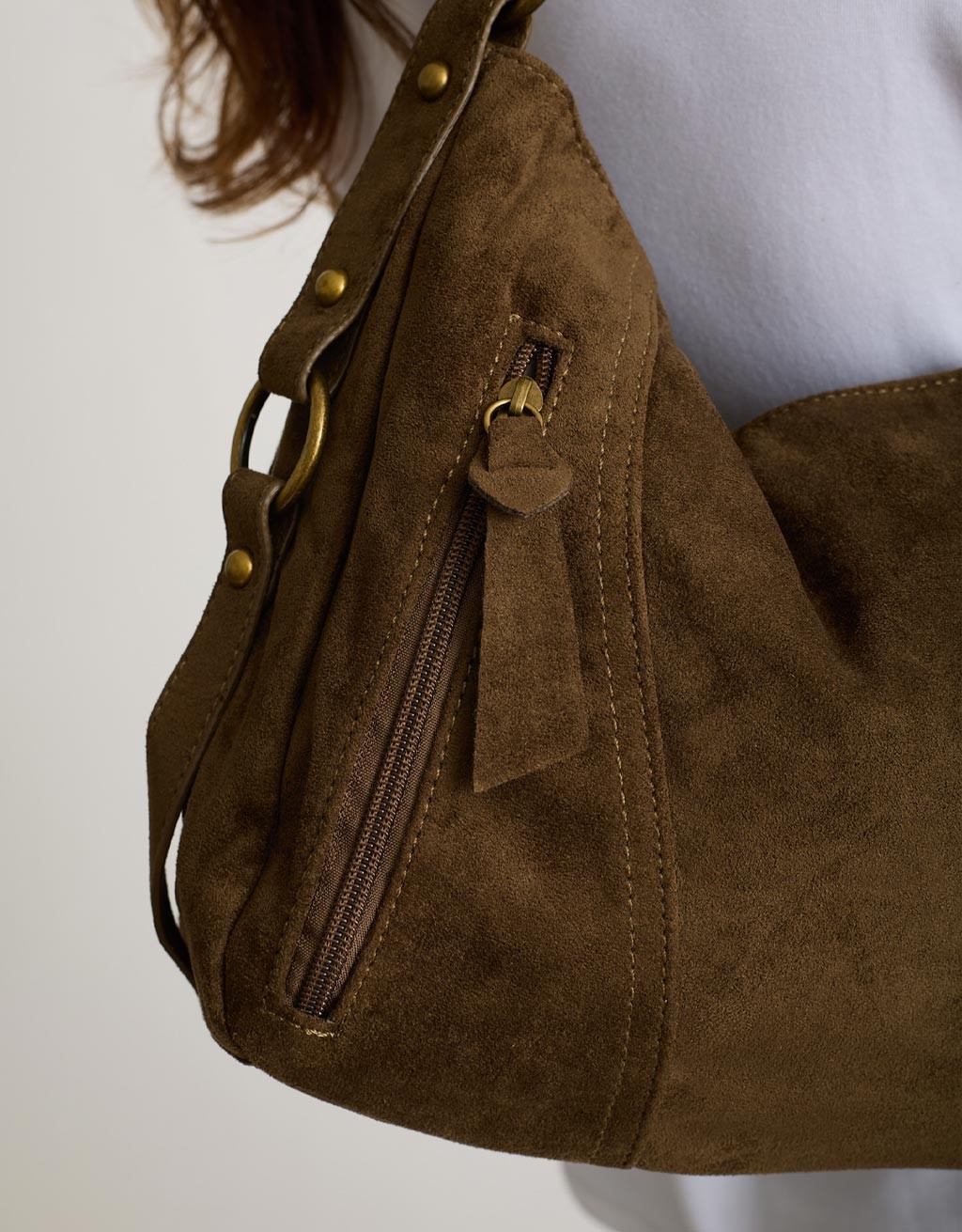 Borsa Hobo tessuto Effetto Dainetto