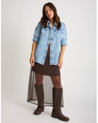 Giacca Jeans Sfrangiata