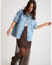 Giacca Jeans Sfrangiata