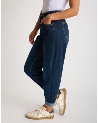 Jeans Mom Fit Lavaggio Scuro