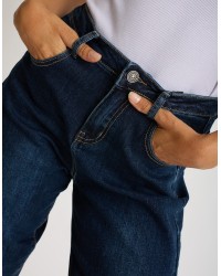 Jeans Mom Fit Lavaggio Scuro
