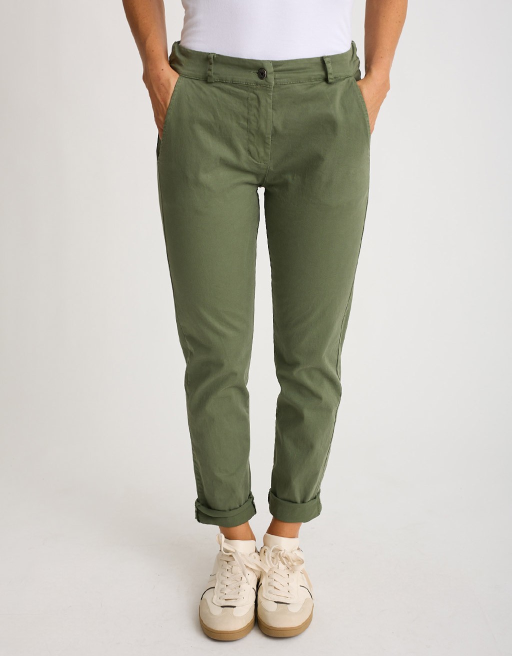 Pantalone Cotone Gabardina Regular