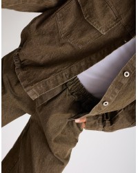 Giacca Bomber Jeans Effetto Sabbiato