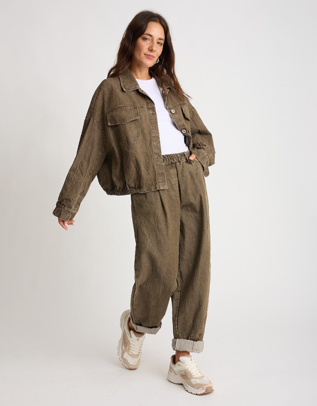 Jeans Baggy Effetto Sabbiato
