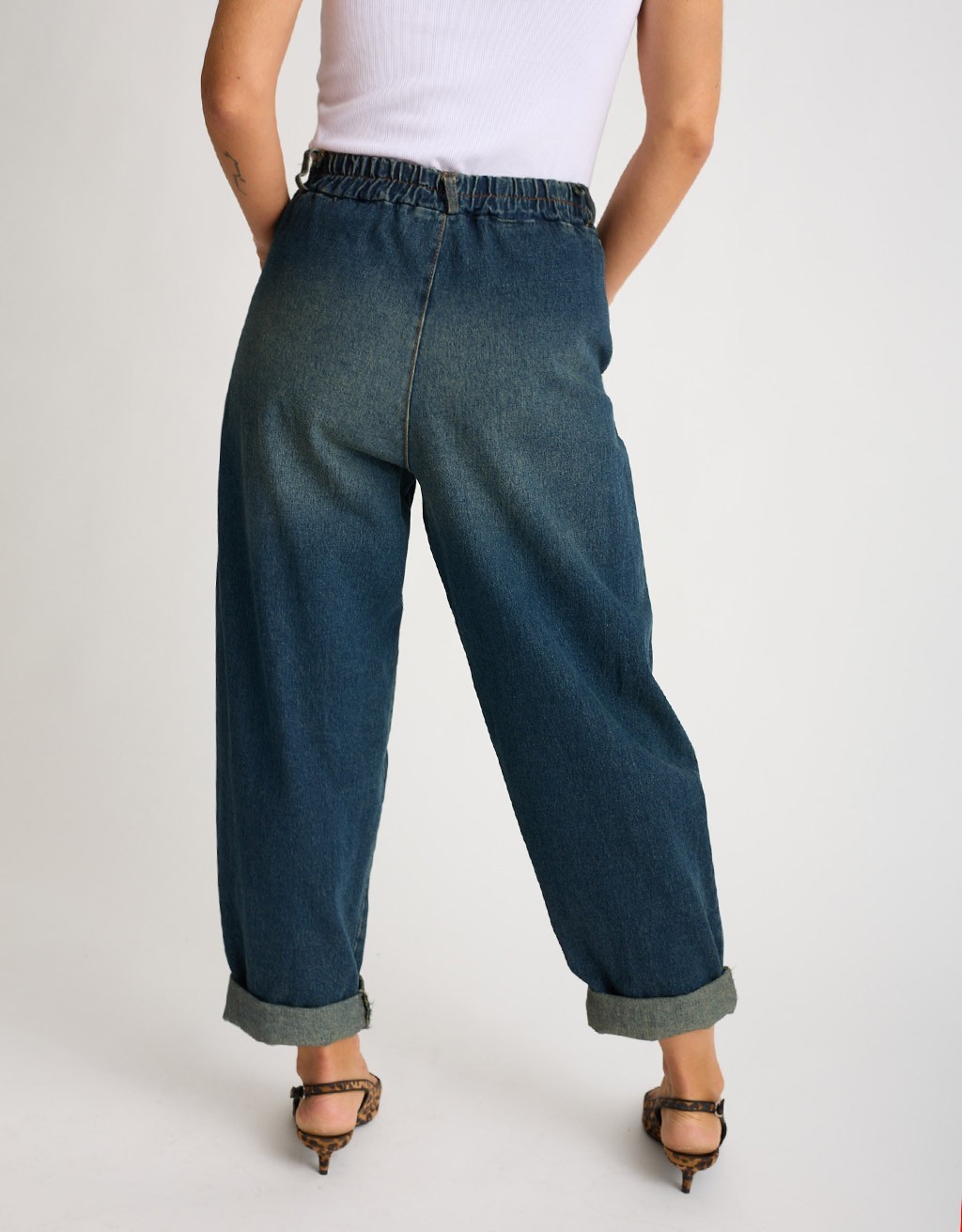 Jeans Baggy Effetto Sabbiato