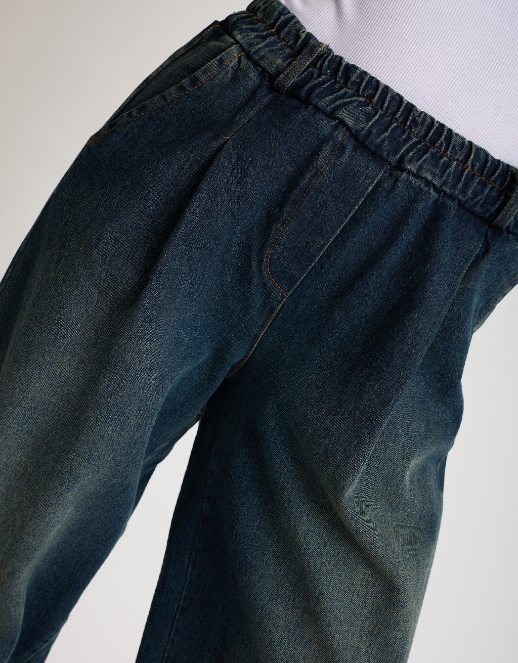 Jeans Baggy Effetto Sabbiato