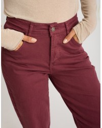 Pantalone Cotone Gabardina Mom Fit
