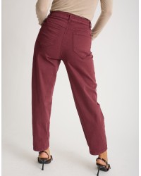 Pantalone Cotone Gabardina Mom Fit
