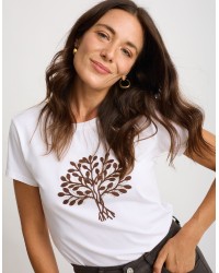 T-shirt Ricamo Albero Vita